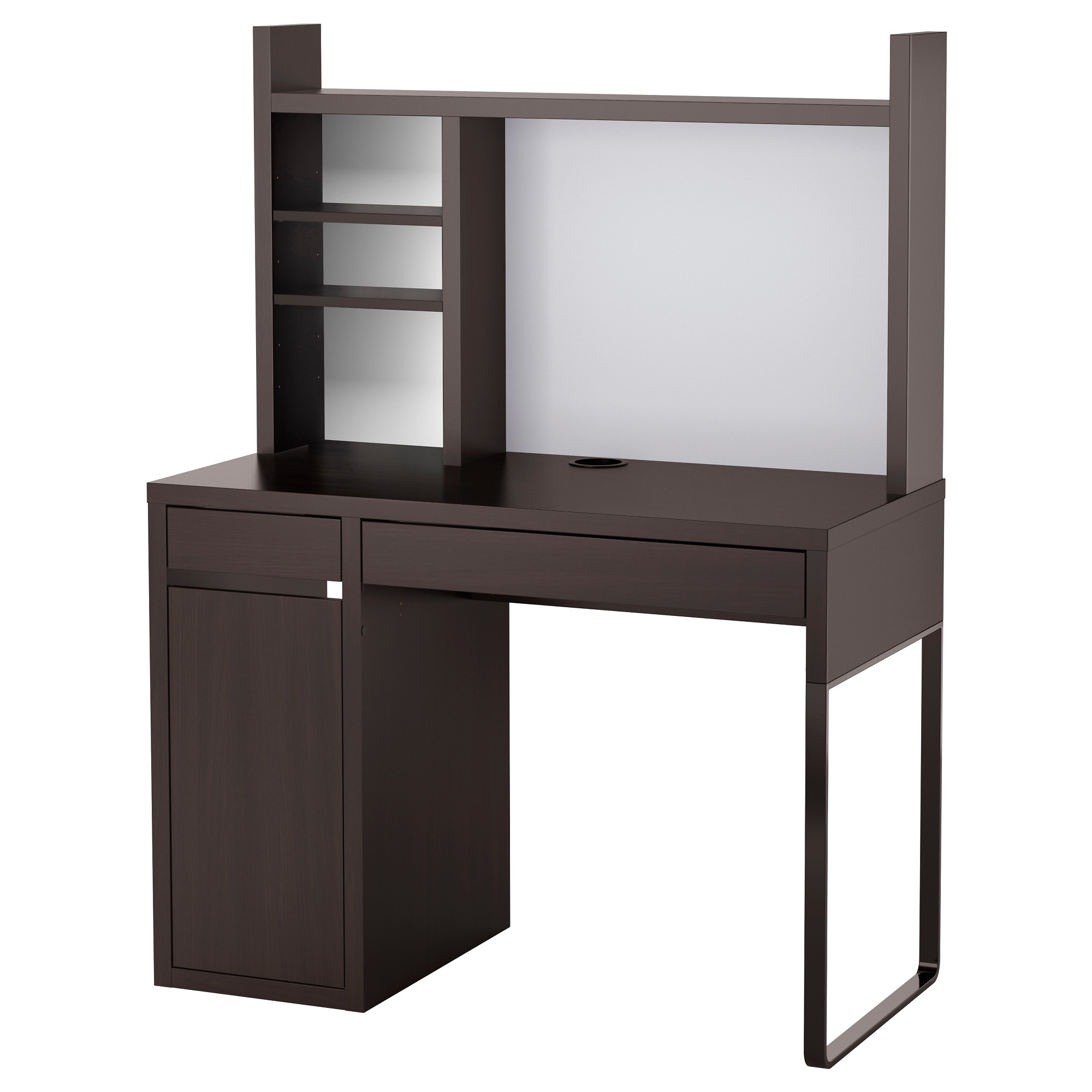 computer furniture micke work station, black-brown width: 41 3/8  MDDILHR