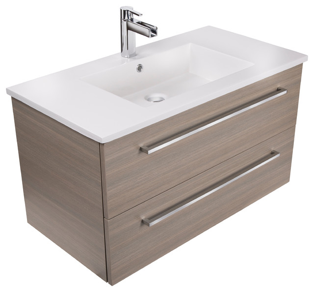 contemporary bathroom vanities silhouette 2-drawer wall-mounted vanity, aria, 36 GPBCPFE