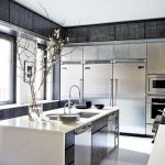 contemporary kitchens the kitchen in a floor-through manhattan apartment is appointed with a  range, VWUUGTX