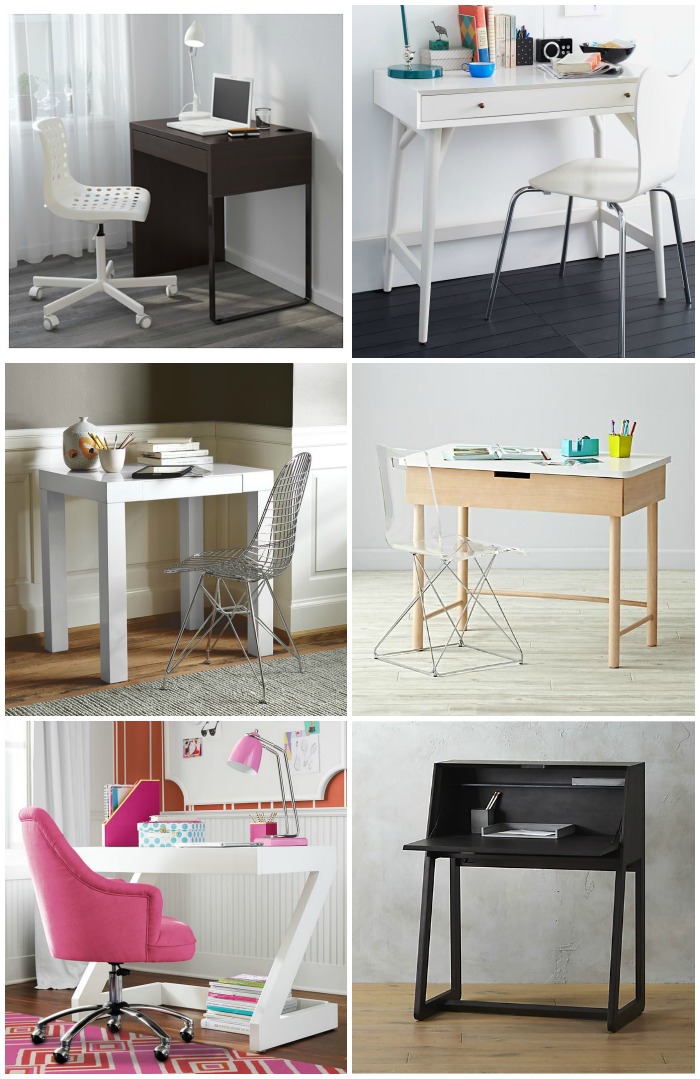 cool modern kidsu0027 desks for small spaces RZSJBBM