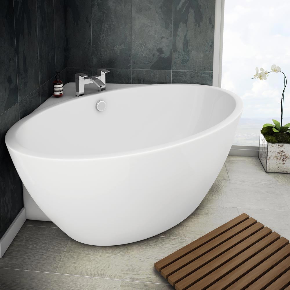 corner baths orbit corner modern free standing bath (1270 x 1270mm) medium image QPRPYSJ