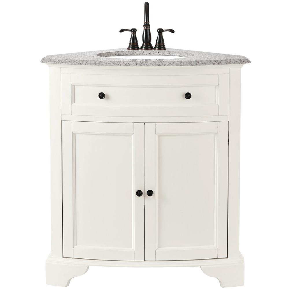 corner vanity home decorators collection hamilton 31 in. w x 23 in. d corner bath OPCPSZZ