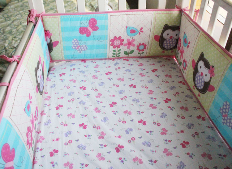 cot bedding sets 7pcs baby crib bumper sets ,baby bed covers,toddler crib cot bedding set ,include(bumper+duvet+bed JKSURWM