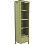 cottage tall narrow bookcase with drawer | cottage home® HCMBRPB