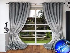 crush velvet curtains eyelet ring top thick crush velvet ready made fully AFRBRYG