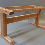 curly oak trestle table: hastening design studio JZGYZTH