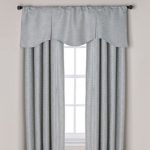 curtain valances captiva pleated window curtain valance in blue RWAEAQJ