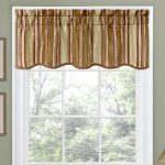 curtain valances stripe ensemble scalloped 52 AYGZUKO