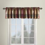 curtains with valance amazon.com: united curtain plaid straight valance, 54 by 18-inch, burgundy:  home u0026 OLAMUJB