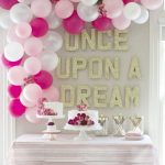 decoration ideas pink themed balloon decoration for birthday party GDDCITW