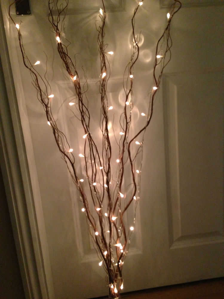 decorative 5 brown branch/twig lights with 50 white lights-120cm/1.2  metre/mains | ebay XQLDDBK