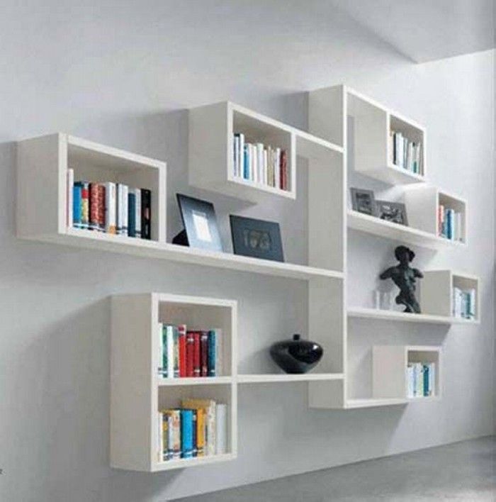 decorative modern wall shelves | wall shelves, diy wall and wall shelving ICXQPRN