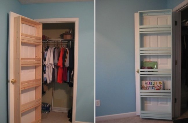 diy closet organizer - door shelf CDFIFAK