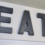 diy wall letters and initals wall art - anthropologie inspired zinc letters BICHYSQ