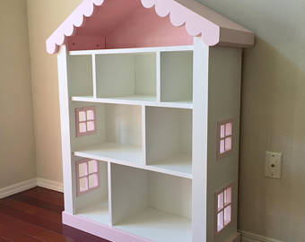 dollhouse bookcase, kids bookcase, childs bookshelf TLZHKUN