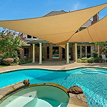 e.share 20u0027 x 20u0027 x 20u0027 sun shade sail uv top FLXUIAE