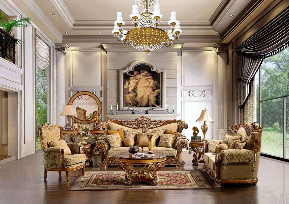 elegant furniture aprilia luxurious european style sofa set with accent pillows XFIZDOA