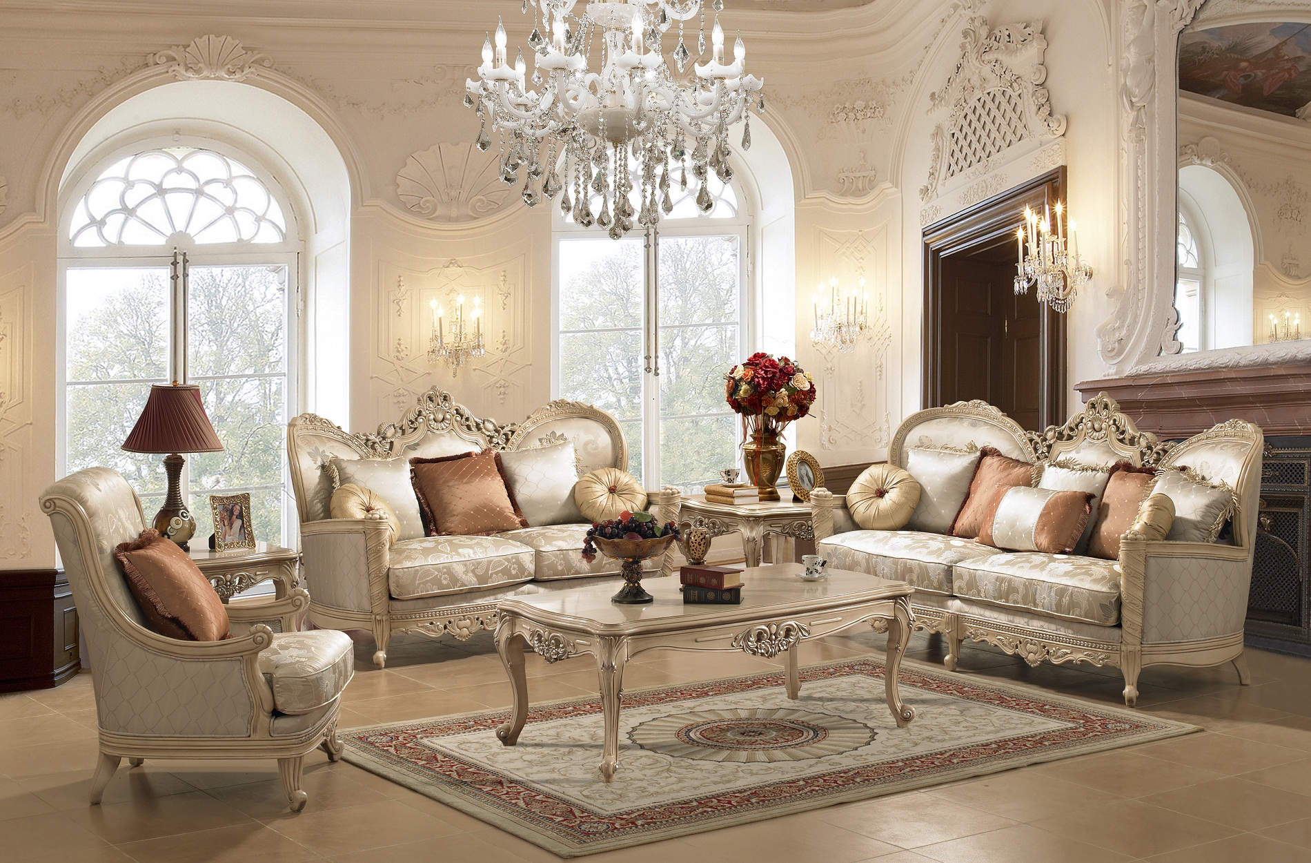 elegant furniture brescia elegant living room set WNIZGZX