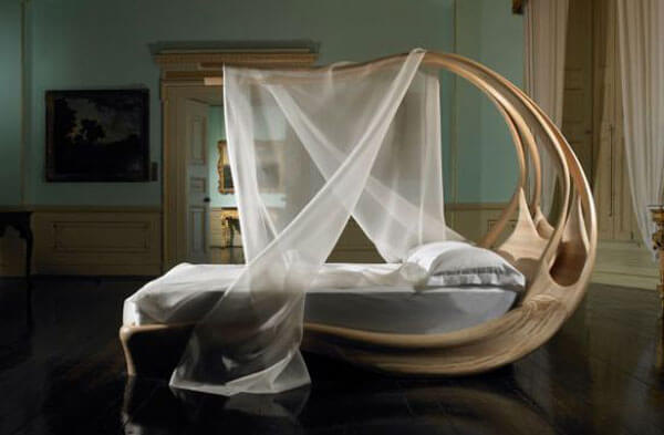 elegant furniture designs - canopy bed UIDFEHF