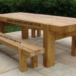 elegant oak garden furniture rustic oak garden table oak beam handmade  bespoke VHOJRIT