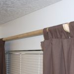 fabulous wooden curtain rods designed without painting mixed with brown  drapes and PKOPOZL
