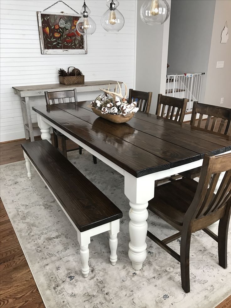 farmhouse dining room table custom built, solid wood modern farmhouse dining furniture. 7u0027 l x 37 KADNEAF