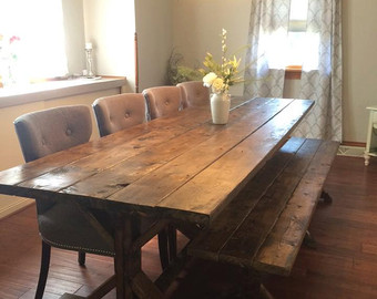 farmhouse dining room table farmhouse table, farm table, long farmhouse table, rustic table, rustic  wedding, SGAWUIP