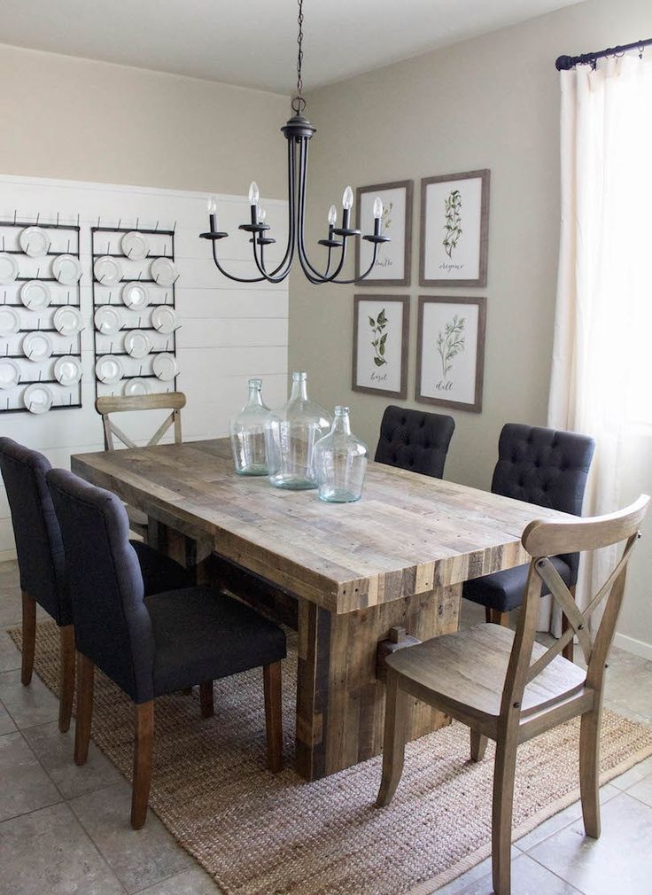 farmhouse dining room table modern farmhouse dining room u0026 diy shiplap QJLVLKX