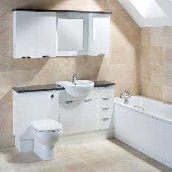 fitted bathrooms gloss white fitted furniture SWPXAOW