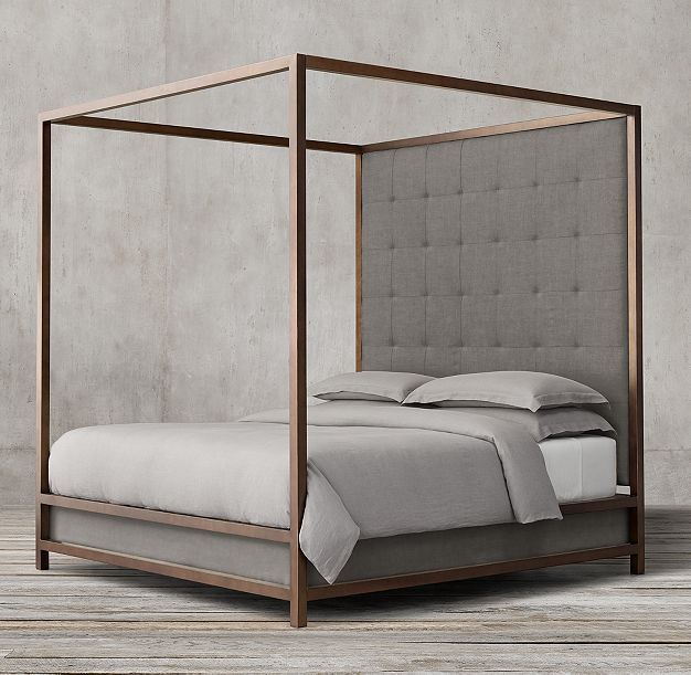 A four-poster bed to add elegance