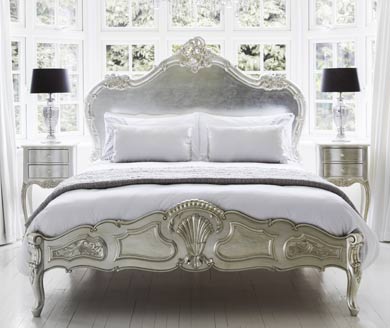 french bedroom furniture sylvia silver - silver french furniture EAHMWPY