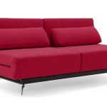 futon sofa beds apollo red convertible sofa bed sleeper with 2 matching pillows QRBNTYV