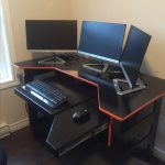 gaming computer desk elite dangerous gaming desk i built. CVAGMCK