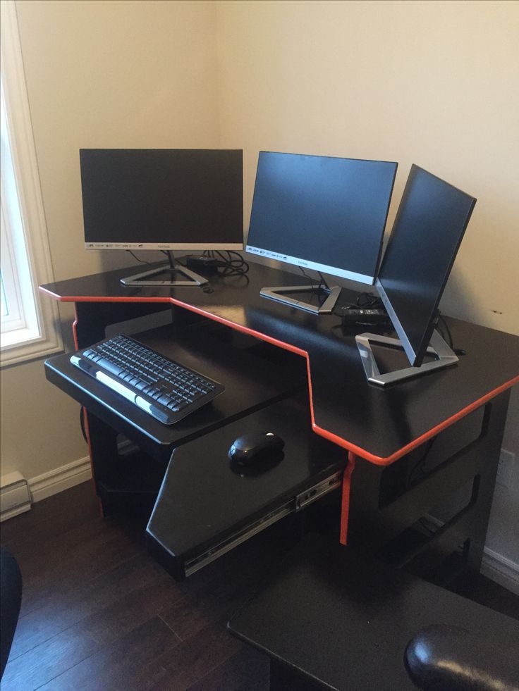 gaming computer desk elite dangerous gaming desk i built. CVAGMCK