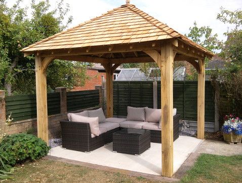 garden gazebo oak gazebo 5 SOOGPVJ