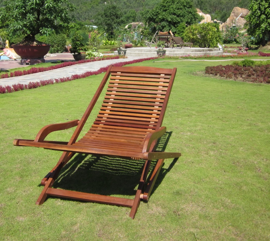 garden loungers wood relaxer- yellow balau ZETFGEL