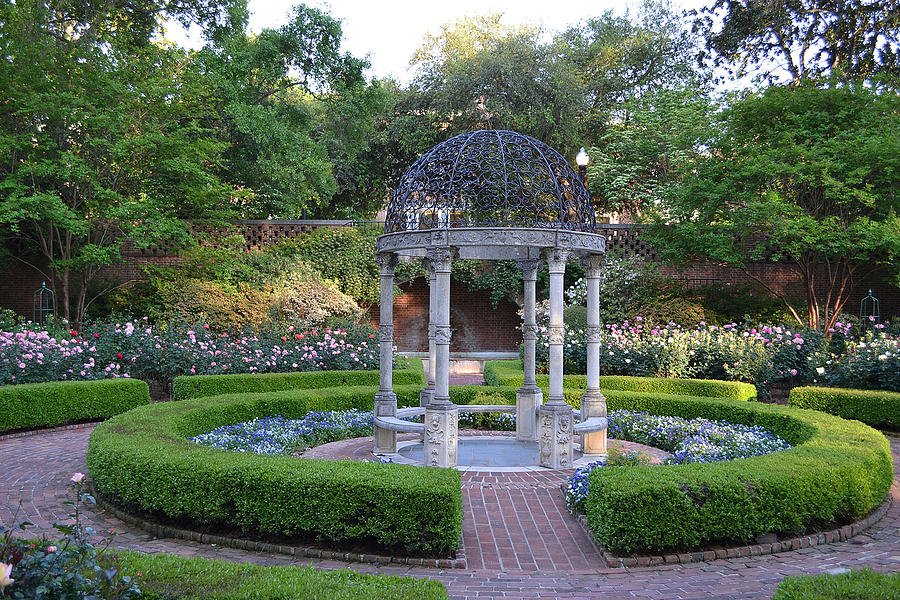 garden photograph - garden gazebo by larry bishop CFQOBLO