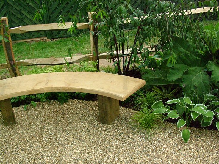 garden seats curved wooden bench for beautiful garden SWJGIDE