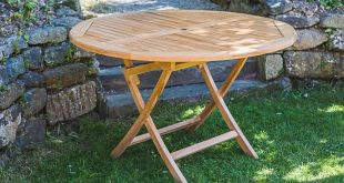 garden table round folding patio table - garden furniture land ylrhmio SMAVDND