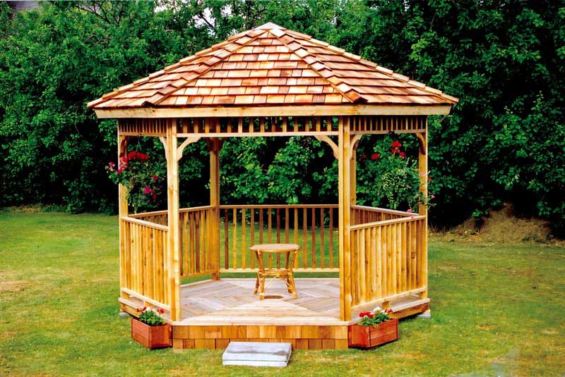 gazebo kits 8 ft hexagon gazebo kit FAPAWQK