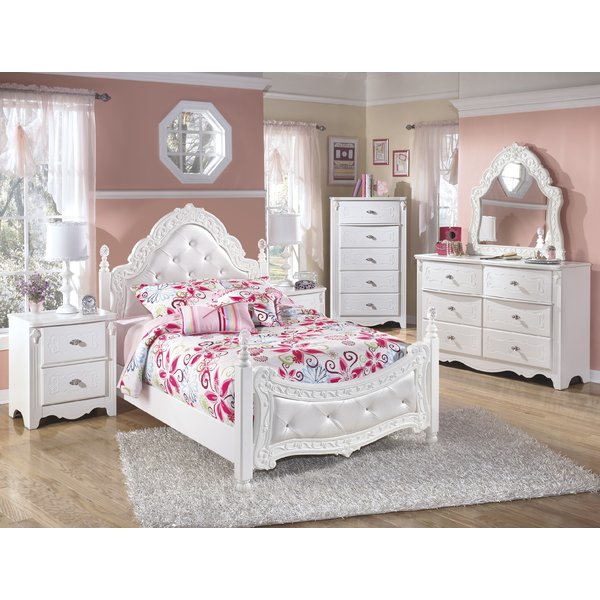 girl bedroom sets viv + rae emma four poster configurable bedroom set u0026 reviews | wayfair MCEZOYS