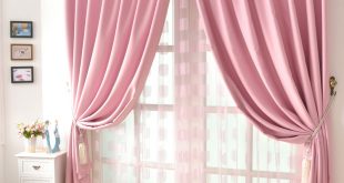 good quality solid girls cheap pink curtains KGWUVUB
