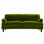 green sofa snowdrop sofa in olive cotton velvet - i love this green color. AQVMTJX