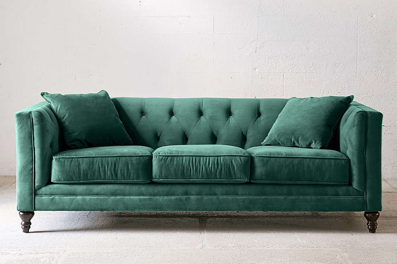 green sofa start the slideshow LAWQVDF