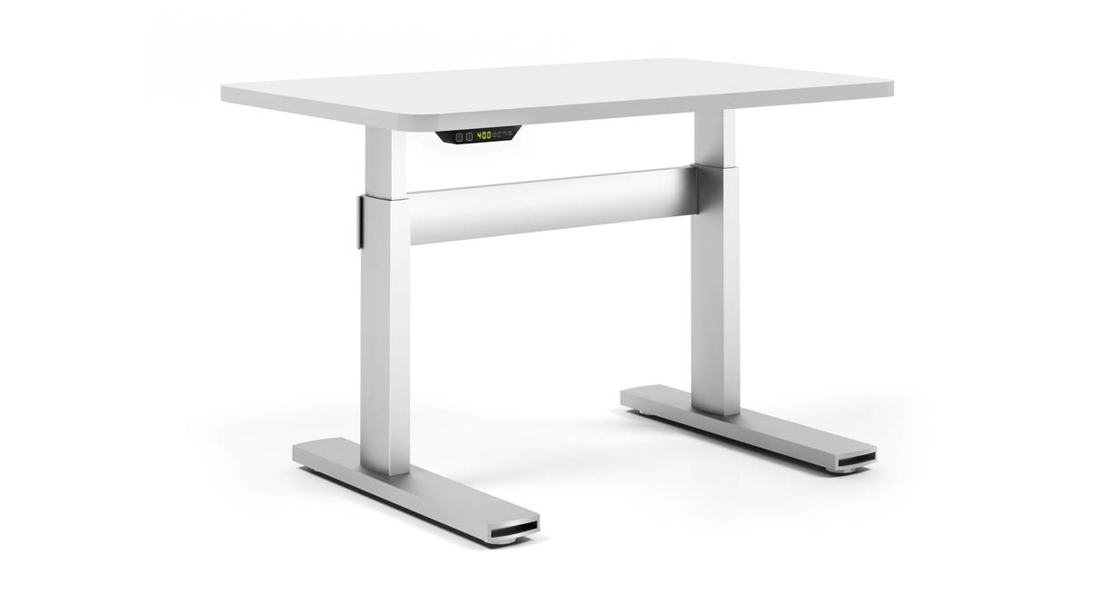 height adjustable desk heavy-duty lifting columns are synched for smooth lifting of up to 360 lbs MJNOVQD