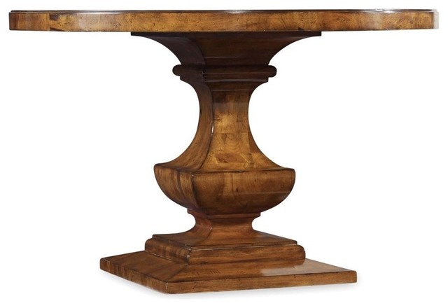 hooker furniture tynecastle round pedestal dining table traditional-dining- tables BEMSSGF