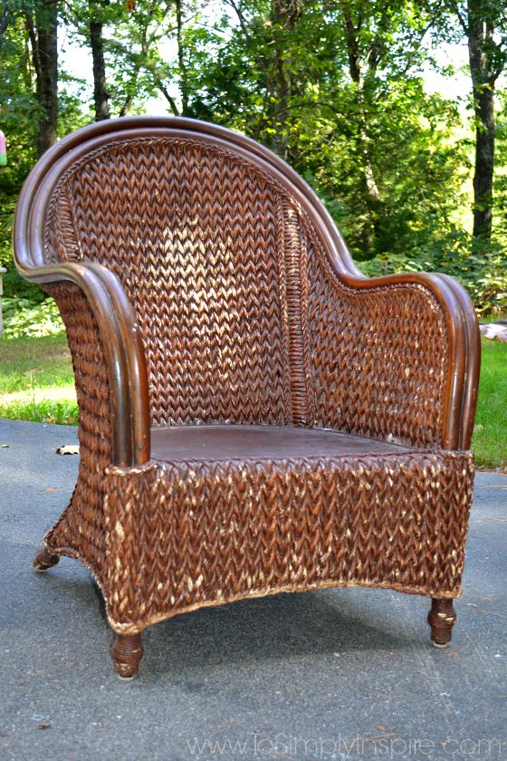 how to paint wicker furniture brown KLJVXQE