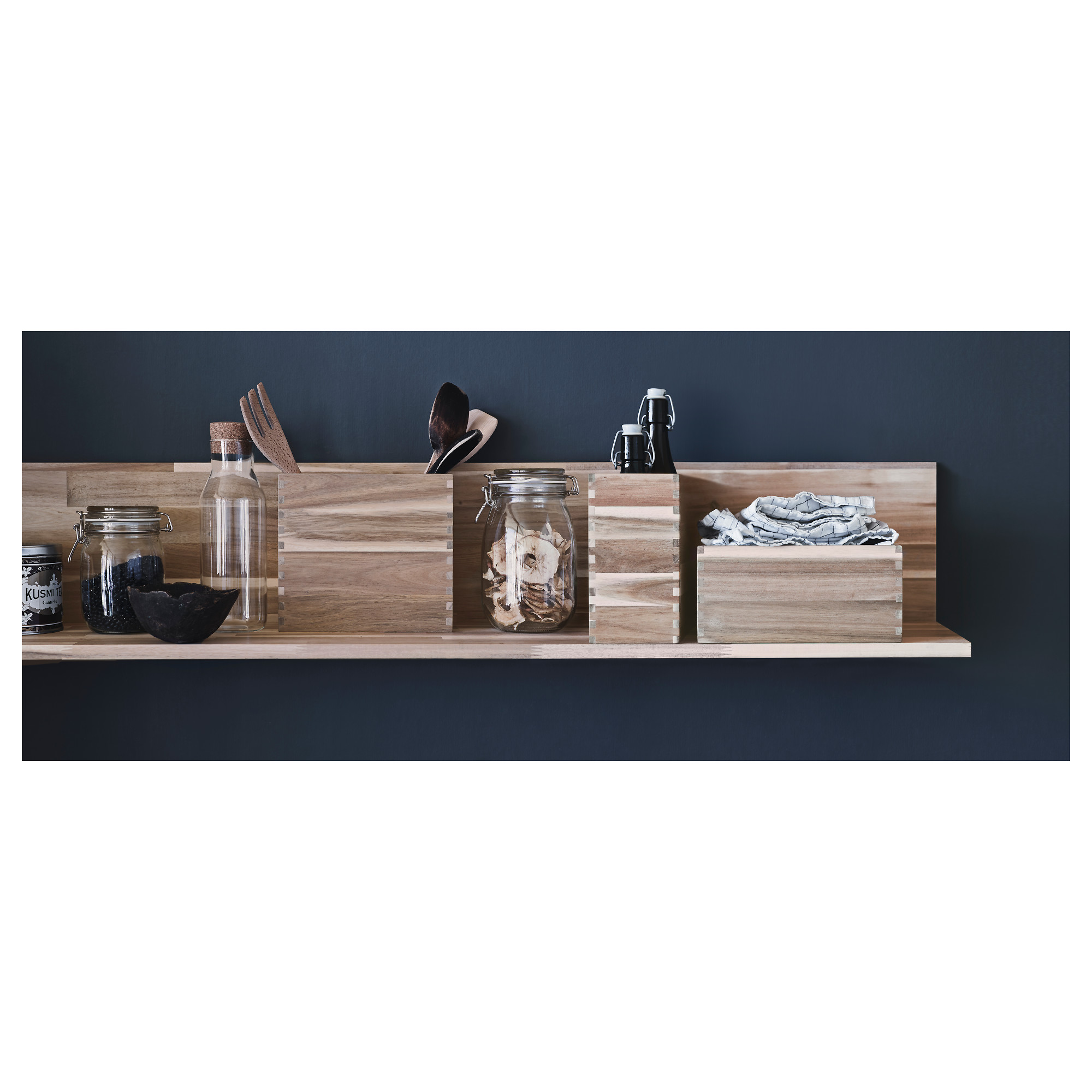 ikea skogsta wall shelf solid wood is a durable natural material. GIQRJNW