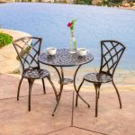 iron patio furniture metal patio dining sets youu0027ll love | wayfair OJQXZHX