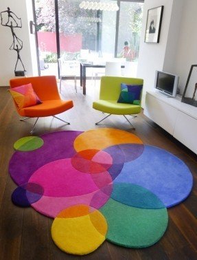 kids area rugs bubbles square - contemporary modern area rugs by sonya winner ROCJSDN